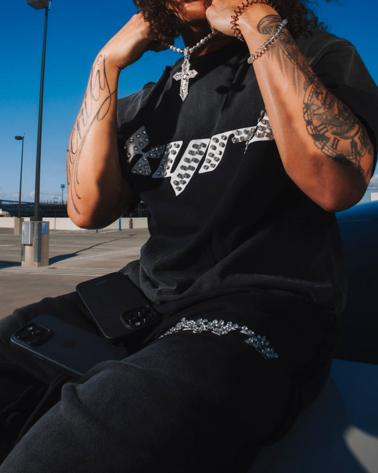 Diamond Sweatpants — Black